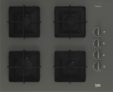 Beko BOCD K 6510 EG Gri Cam Ankastre Ocak