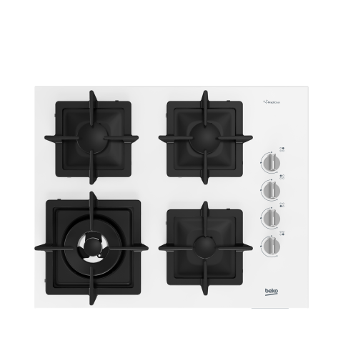 Beko BOCD K 6510 DWYB Beyaz Wok Gözlü Cam Ankastre Ocak