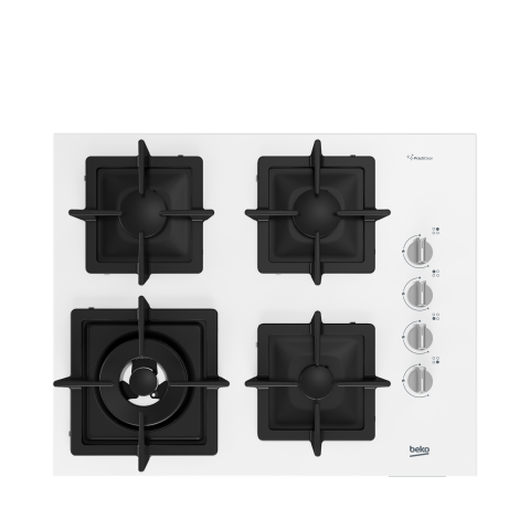 Beko BOCD K 6510 DWYB Beyaz Wok Gözlü Cam Ankastre Ocak