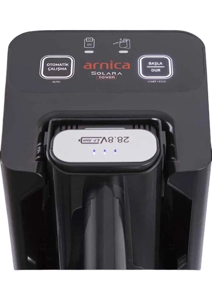 Arnica Solara Tower ET13490 Islak Kuru Şarjlı Dikey Süpürge