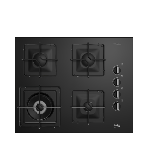 Beko BOCD K 6510 EWS Wok Gözlü Siyah Cam Ankastre Ocak