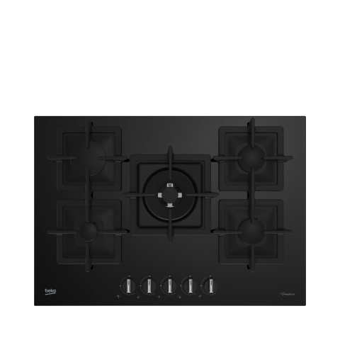 Beko BOCD K 7520 DWS Wok Gözlü Siyah Cam Ankastre Ocak